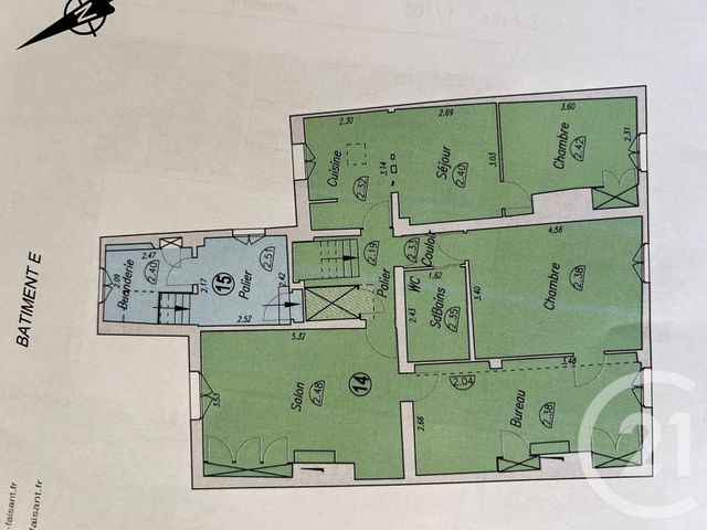 Appartement F3 à vendre - 4 pièces - 83.81 m2 - HOUDAN - 78 - ILE-DE-FRANCE - Century 21 Agence De Diane