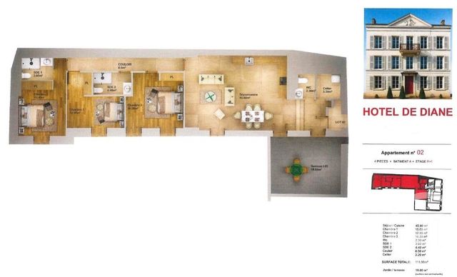 Appartement F4 à vendre - 4 pièces - 111.9 m2 - ANET - 28 - CENTRE - Century 21 Agence De Diane