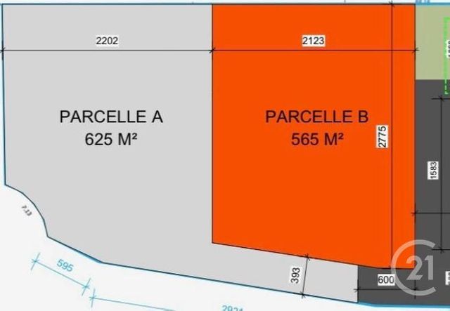 terrain à vendre - 565.0 m2 - CROTH - 27 - HAUTE-NORMANDIE - Century 21 Agence De Diane